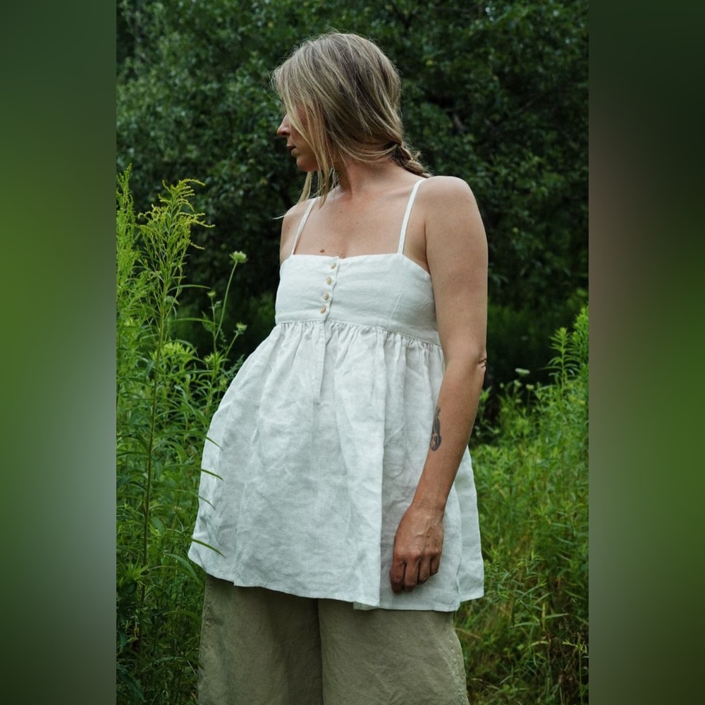 Rudy Jude Linen Bonnie Top Salt